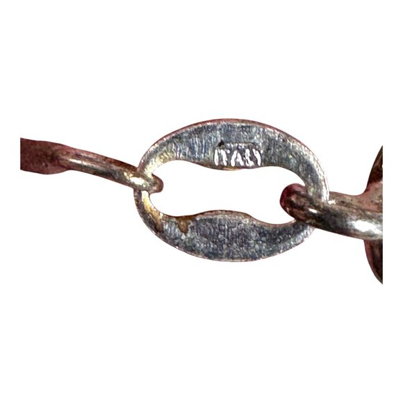 Sterling Silver Marcasite Red Teardrop Pendant Necklace Art Deco Jewelry Design - Picture 10 of 10